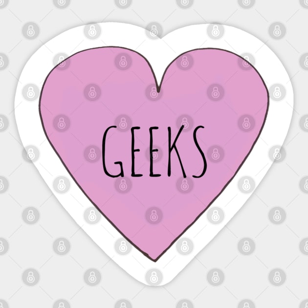 GEEK LOVE Sticker by wanungara